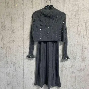 [ 트윈 ] 니트 원피스