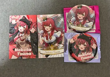 브이스포 페스티벌 2025 네코타 츠나 랜덤 카드 캔뱃지 4개 세트