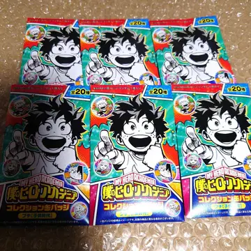 히로아카 컬렉션 캔뱃지 푸치 어린이 시절 미개봉 6점