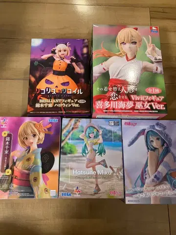 프라이스 피규어 세트 하츠네 미쿠 치즈루 카에데