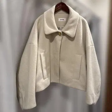 SNIDEL 오버 사이즈 샷 코트 아이보리