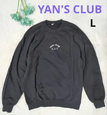 [레어] YAN'S CLUB/안쥬미라 맨투맨 트레이닝복 블랙 L사이즈