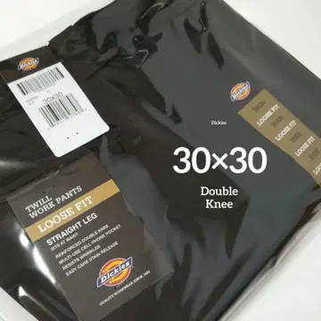 30 x 30 [ 새상품 미사용 ] 디키즈 더블니 85283 BLACK