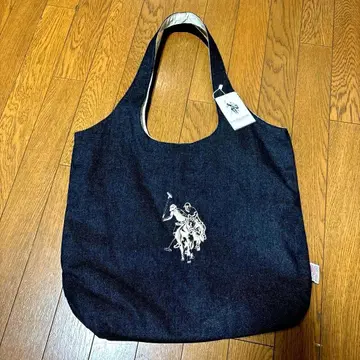 미사용 택 포함 U.S. POLO ASSN. 토트백 데님