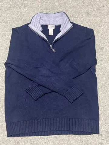 L.L.Bean 네이비 지퍼 니트
