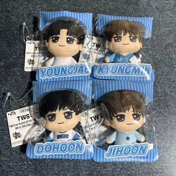 TWS 미치토! 키라도루 봉제 인형 마스코트 멤버 4종 세트