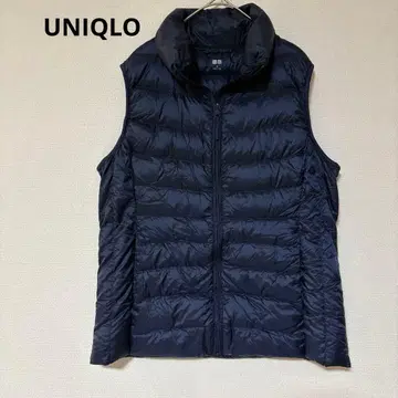 새상품급 유니클로 네이비 울트라 라이트 다운 베스트 M 사이즈