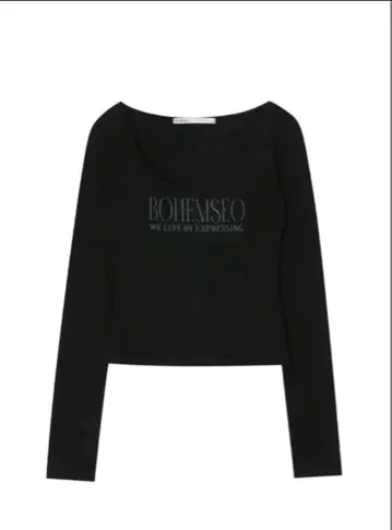 보헴 시크 티셔츠 블랙