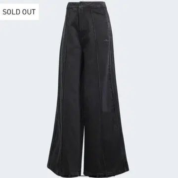 아디다스 오리지널 adidas 와이드 데님 팬츠 블랙