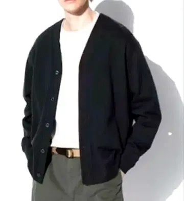 유니클로 남성용 맨투맨 가디건 XL 블랙