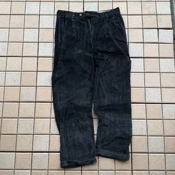 블랙 코듀로이 팬츠 스트레이트