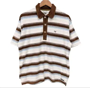 90s 오션 퍼시픽/파일 원단/보더/피케 셔츠