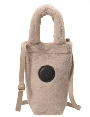 스타벅스 홀리데이 2025 보틀 숄더백 퍼 베이지 스벅