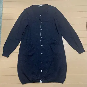 [ 새상품급 ] Artwork Blue 롱 니트 가디건