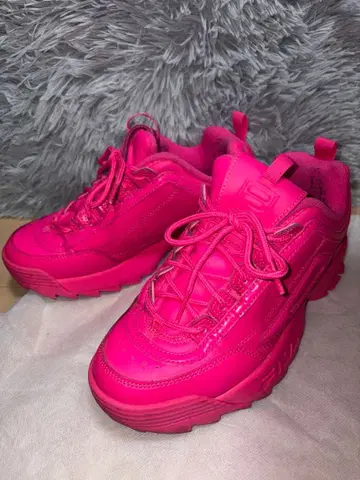 FILA 핑크 스니커즈 디스럽터 2 프리미엄