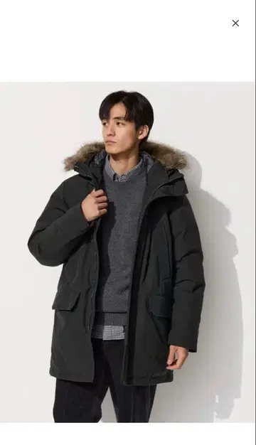 울트라 웜 하이브리드 다운 코트