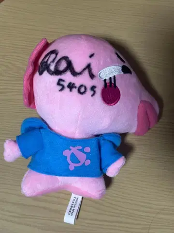 타케우치 라이 사인 포함 봉제 인형