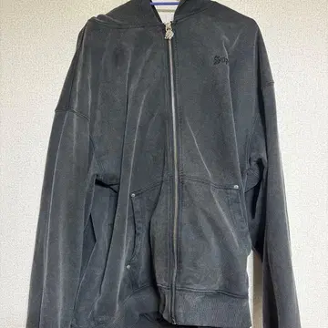 블랙 후드 부착 후드티 Supplier 자수