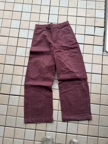 치노 팬츠 와이드 팬츠 스트레이트 크림슨