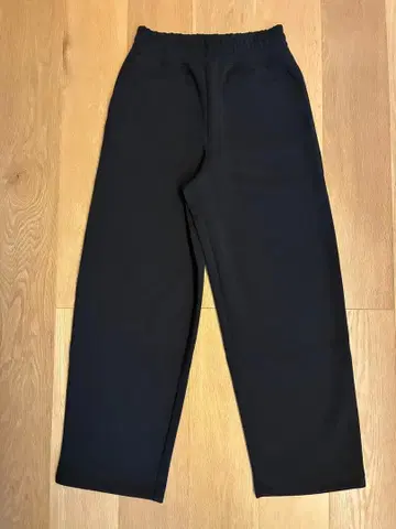 유니클로 C 맨투맨 와이드 팬츠 긴 길이 S 사이즈 블랙 미사용 새상품