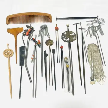 [중고] 비녀 머리 장식 일괄 판매