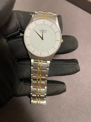 CITIZEN 에코 드라이브 남성용 시계 실버/화이트