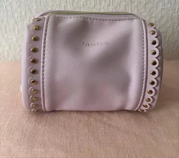 Francfranc 거울 포함 파우치 핑크 여성용 작은 사이즈