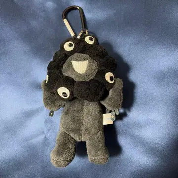 블랙 미야쿠미야쿠 스탠딩 키링 봉제 인형 (카라비너 포함)