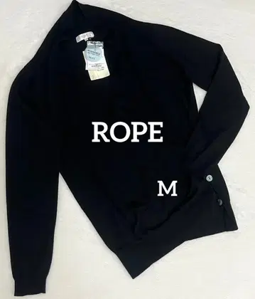 [ 로페 ] ROPE 긴팔 가디건 M 블랙