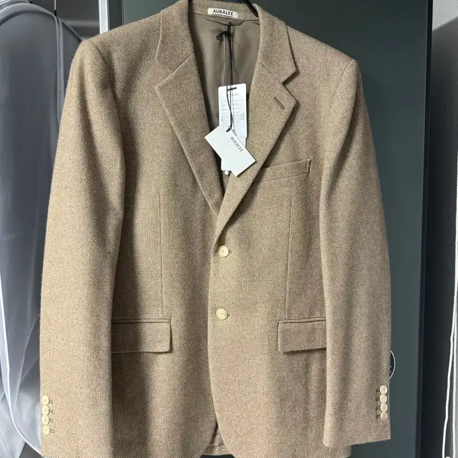 AURALEE | 오라리 Auralee Wool Silk Herringbone Coverall Size 5