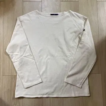 세인트 제임스 화이트 긴팔 티셔츠 코튼