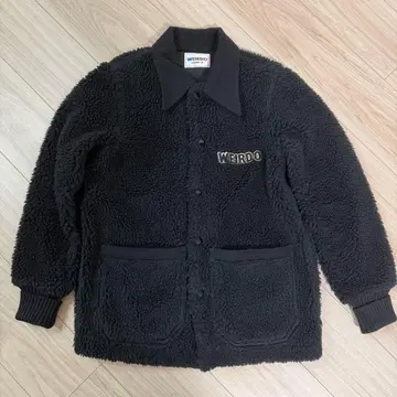 WEIRDO 보아 플리스 자켓 블랙