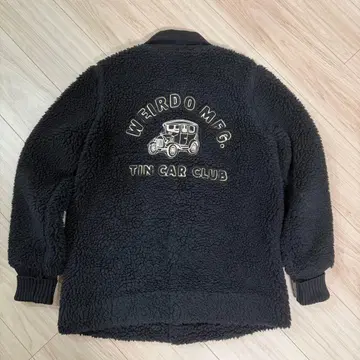 WEIRDO 보아 플리스 자켓 블랙