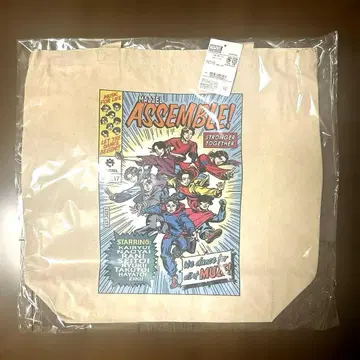 [ 미사용 새상품 ] MARVEL x MAZZEL 콜라보 양면 토트백