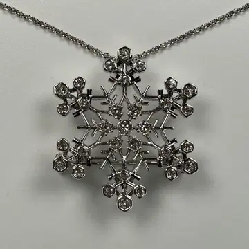 레리안 콜라보 눈꽃 2WAY 목걸이 브로치 VB&L 실버