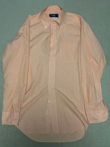 가마쿠라 셔츠 면100 41 85 41-85 버튼 다운 오렌지 브로드