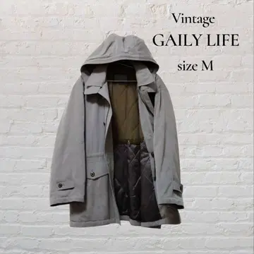 빈티지 GAILY LIFE 남성용 후드 부착 자켓 점퍼