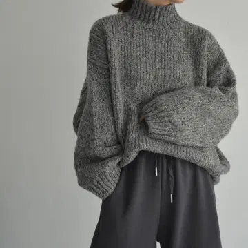 Lavish Gate 라비쉬 게이트 믹스 컬러 볼륨 니트