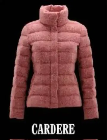 MONCLER CARDERE 트위드 다운 자켓 핑크 00