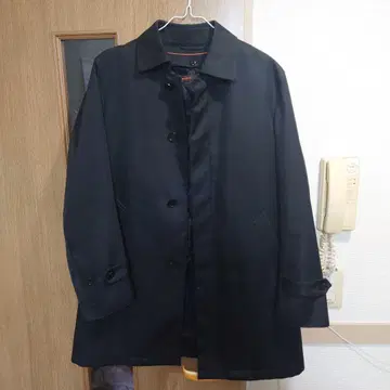 블랙 스텐카라 코트 L 사이즈