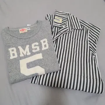 BEAMSBOY T셔츠 & 스트라이프 셔츠 원피스