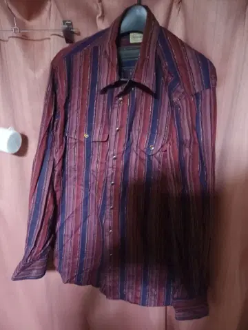 FUNNY 패니제 COWBOY & INDIAN 스트라이프 웨스턴 셔츠