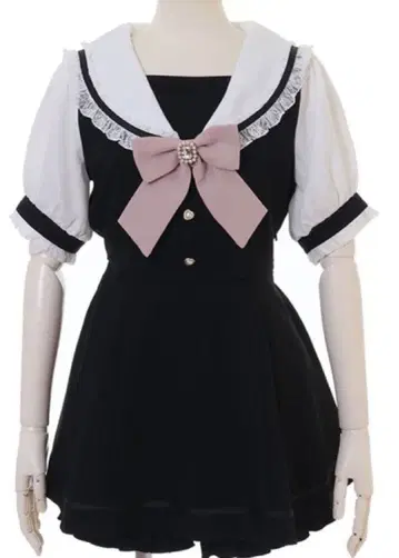 세일러 카라 셋업 블랙 LIZLISA