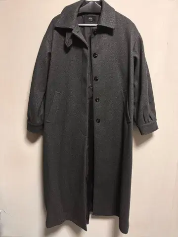 Samansa Mos2 짙은 갈색 롱 코트 L