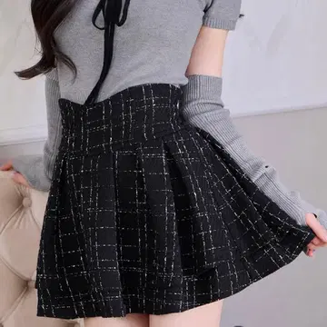 미셸 마카롱 슬림 레그 스커트 트위드 S 사이즈