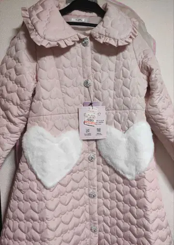 마시로 아리스 시마무라 퀼팅 코트 M 핑크
