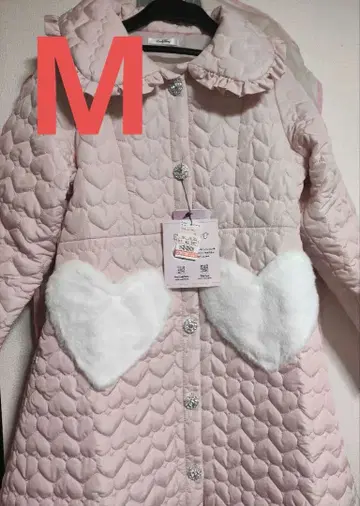 마시로 아리스 시마무라 퀼팅 코트 M 핑크