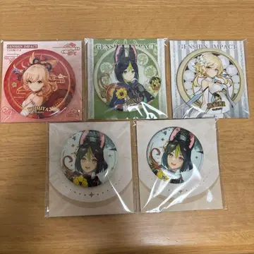 원신 캔뱃지 5개 세트