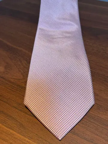 SHIPS, 옅은 핑크 체크 무늬, 넥타이, 새상품급