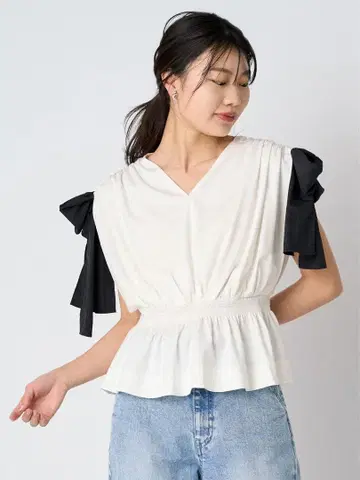 셀포드 리본 티셔츠